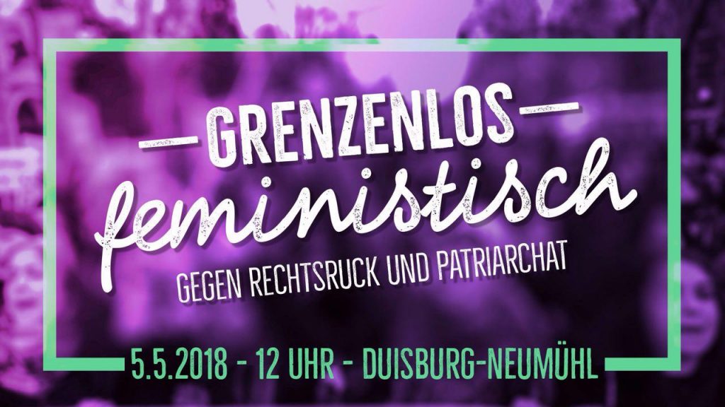 Demo Aufruf "Grenzenlos feministisch""